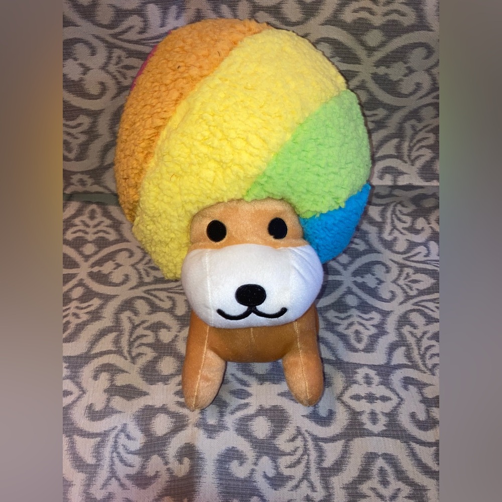 Afro Ken Rainbow Plush Toy Round One
